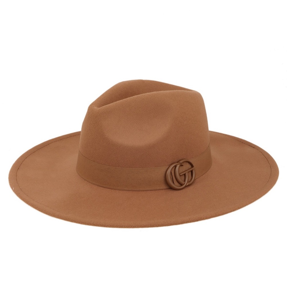 •Glam On• Felt Fedora Logo Hat (Red Edition) - Picture 4 of 14